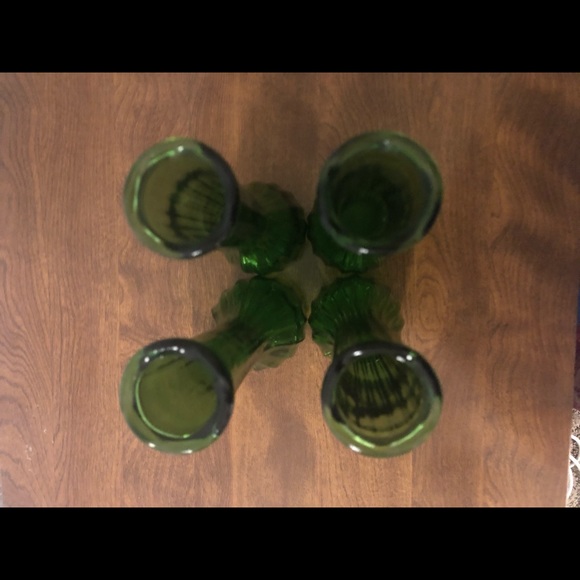 4 Vintage Green Vases CFG PGC CLC - Picture 7 of 13